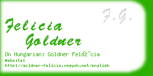 felicia goldner business card